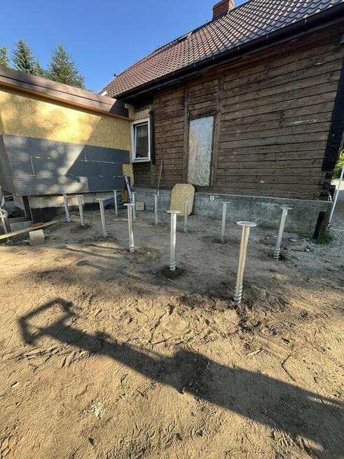 Fundament do domu szkieletowego, altany, tarasu.