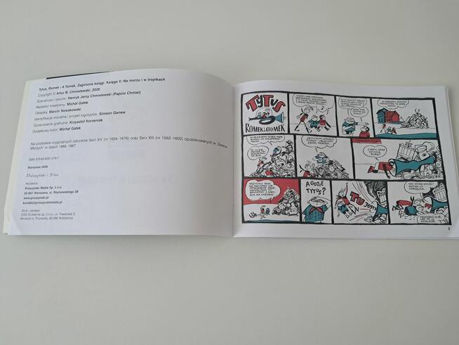 Książki-komiksy „Tytus (…). Zaginione księgi” H.Chmielewski