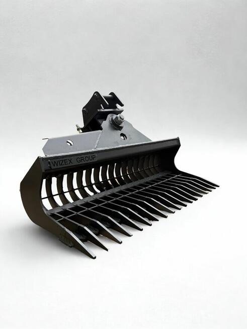Łyżka skarpowa hydrauliczna ażurowa, grabie hydrauliczna 100