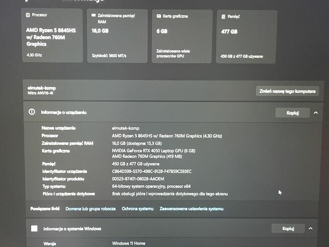 laptop Acer Nitro V 16