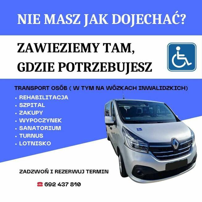 Transport osób niepełnosprawnych na wózkach Wejherowo