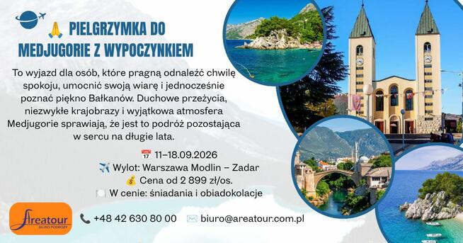 Pielgrzymka do Medjugorie z wypoczynkiem