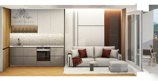 Krzyki/Klecina - Piękne mieszkanie 49,68m2 3pok. z ogordem o pow.100m2