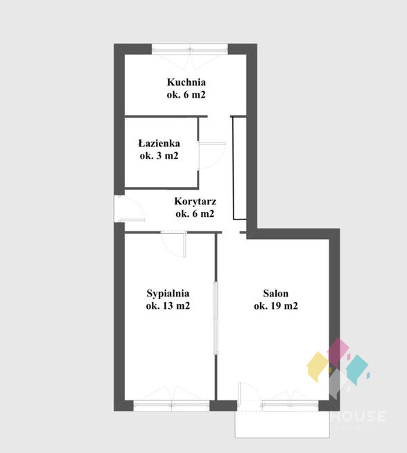 46 m2, LImanowskiego, 2 pokoje, 1 piętro