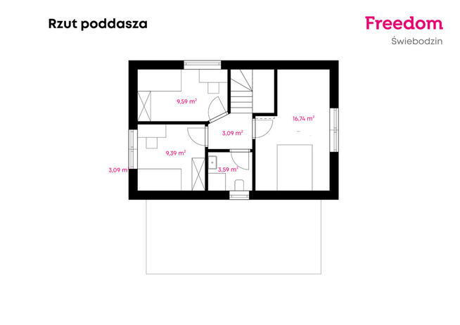 Nowoczesny dom w bliźniaku | Duża działka 644m2