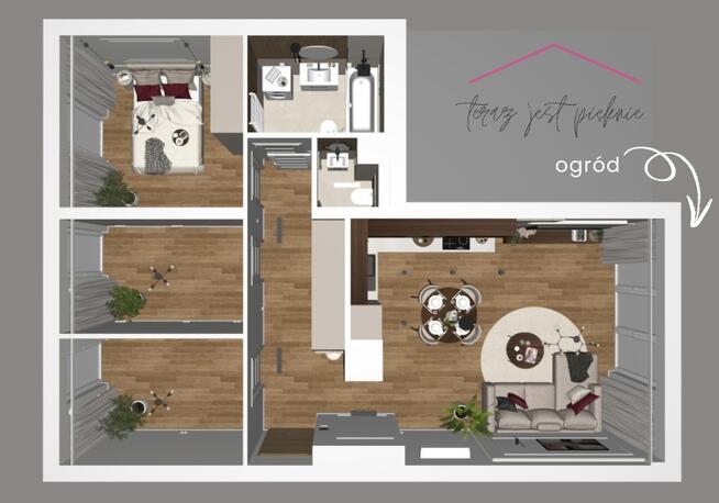 ✩ 4 POKOJE ✩ wysoki standard ✩ OGRÓD ✩ blok 2025 ✩