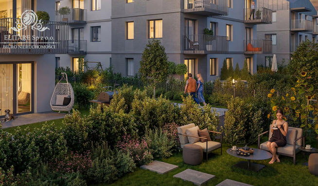 Piękne mieszkanie 76,41m2 z ogródkiem 169,42m2/Jagodno, Iwiny
