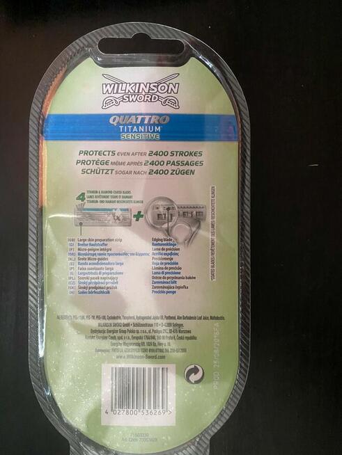 Maszynka do golenia WILKINSON QUATTRO Titanium + wkład