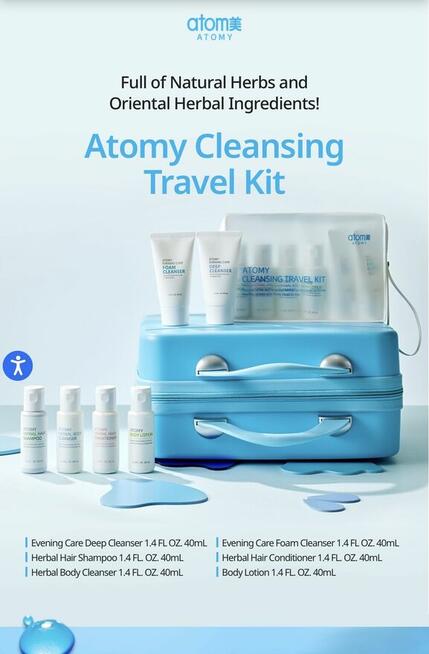 Atomy Travel Cleansing Kit | Zestaw podróżny 6×40 ml | Kosme