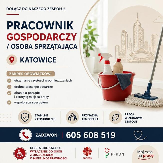Pracownik gospodarczy (K,M,X) z orzeczeniem