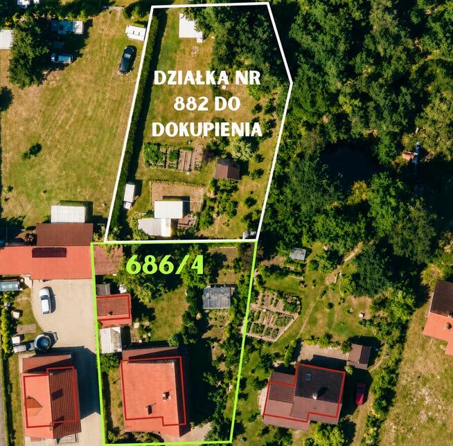 Dom z garażem + niezależne mieszkanie + bud. gospodarczy