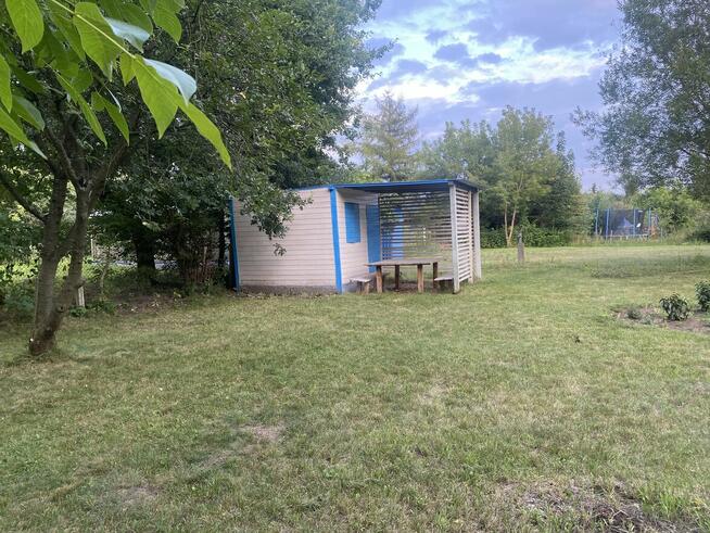 Duża działka ROD- domek, woda, prąd
