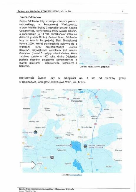 Syndyk sprzeda Nieruchomość rolną w Świecy