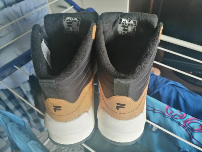 Buty męskie FILA, wysokie, skóra, EU 47. NOWE! - 60%.