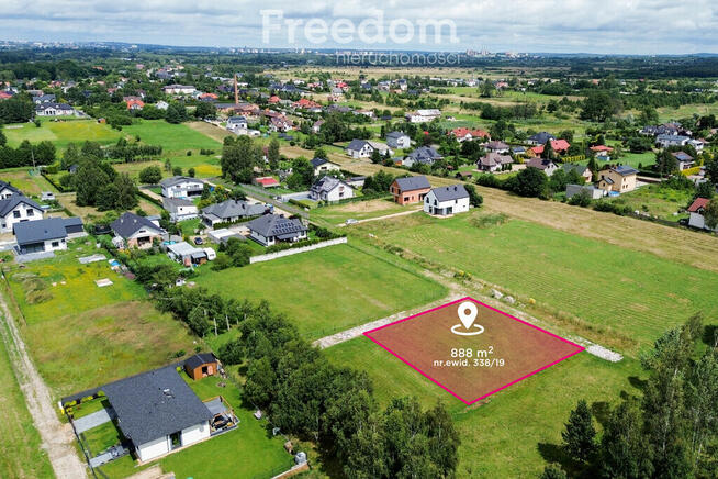 Działka budowlana 888 m²