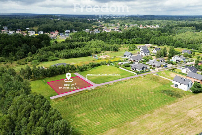 Działka budowlana 888 m²
