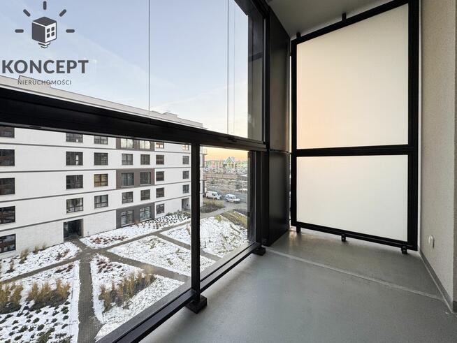 Nowoczesne studio ul. Krakowska | balkon