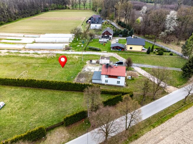 Działka 1037 m2 Jarząbkowice gm. Pawłowice - media, udział w drodze