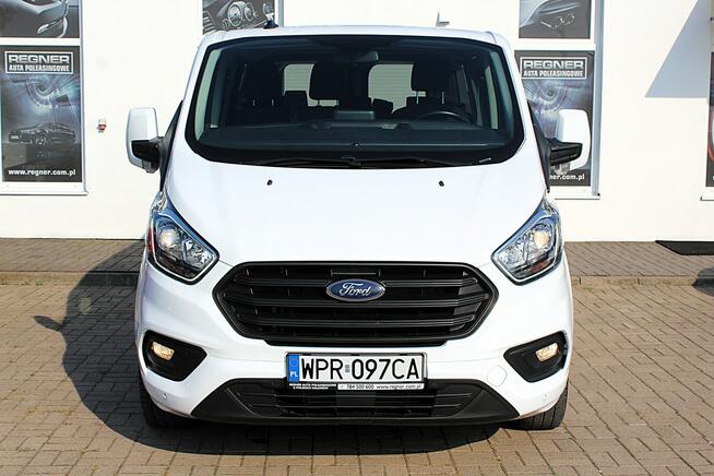 Ford Transit Custom 9-osob. L2 130KM Salon PL FV23% 1WŁ Android/Apple Tempomat Gwarancja