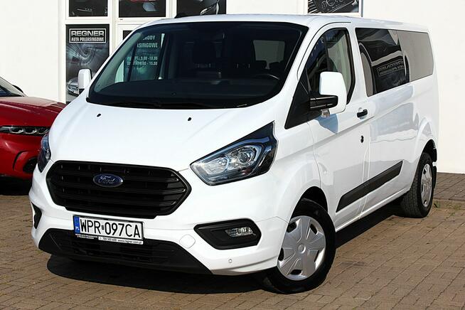 Ford Transit Custom 9-osob. L2 130KM Salon PL FV23% 1WŁ Android/Apple Tempomat Gwarancja