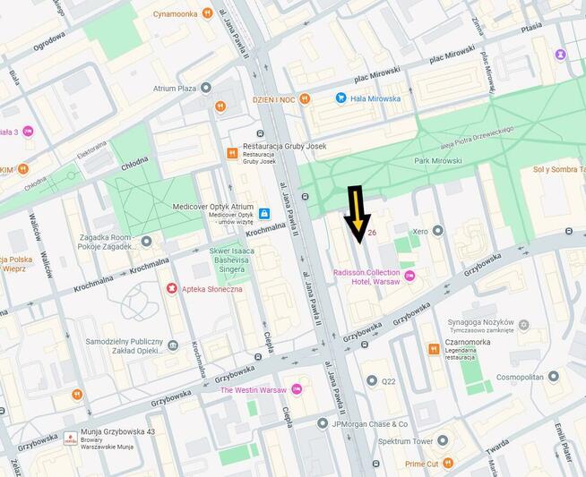 Mieszkanie Warszawa Śródmieście, al. Jana Pawła II