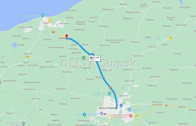 Działka budowlana Grabno gm. Ustka, Morska