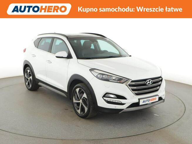 Hyundai Tucson full LED skóra panorama klima auto kamera i czujniki parkowania grzane