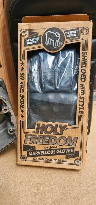 Rękawice motocyklowe Holy Freedom Dalton Gloves Grey/Black •