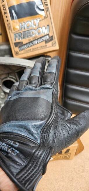 Rękawice motocyklowe Holy Freedom Dalton Gloves Grey/Black •