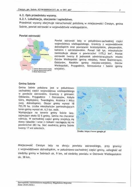 Syndyk sprzeda Nieruchomość rolną w Cieszynie