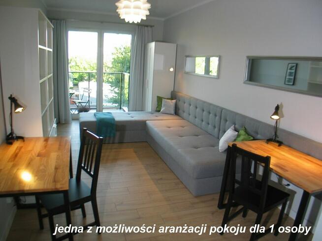 Nowoczesny, bardzo duży-17m2-wygodny pokój z balkonem / wys.