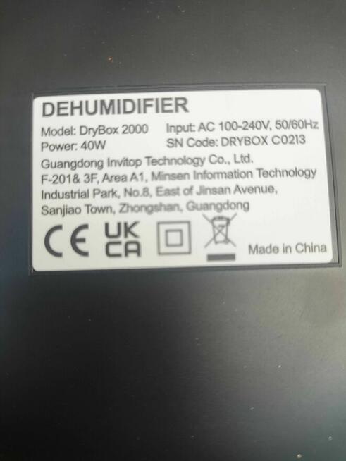 Osuszacz powietrza z pilotem Elektryczny KITETTE DryBox 2000