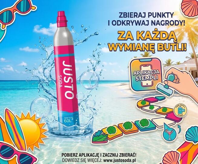 Wymiana/Napełniani Butli CO2 do saturatora JUSTO Soda
