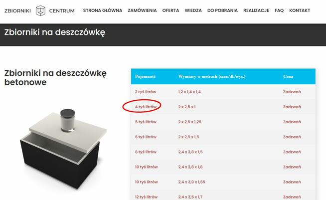 Sprzedam nowy betonowy zbiornik deszczówka/szambo