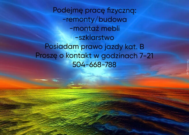 SZUKAM STAŁEJ PRACY-PILNE