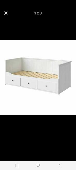 Łóżko rozkładane Hemnes plus szafa 2 drzwiowa Brimnes Ikea.