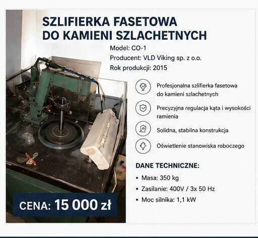 Maszyny jubilerskie do szlifowania kamieni szlachetnych