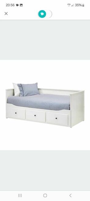 Łóżko rozkładane Hemnes plus szafa 2 drzwiowa Brimnes Ikea.
