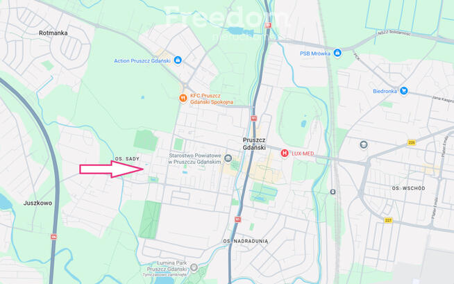 Dwustronne, trzypokojowe mieszkanie blisko Gdańska