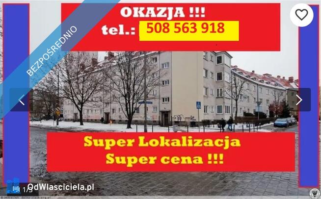 Skaytower Rewelacja Krzyki Gajowice Krucza Mieszkanie 3 Pokoje 65m2 CEGLA C.O Drweniane podlogi
