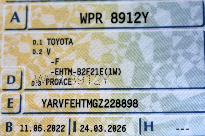 Toyota ProAce Long FV23% 144KM Tempomat Czujniki Parkowania
