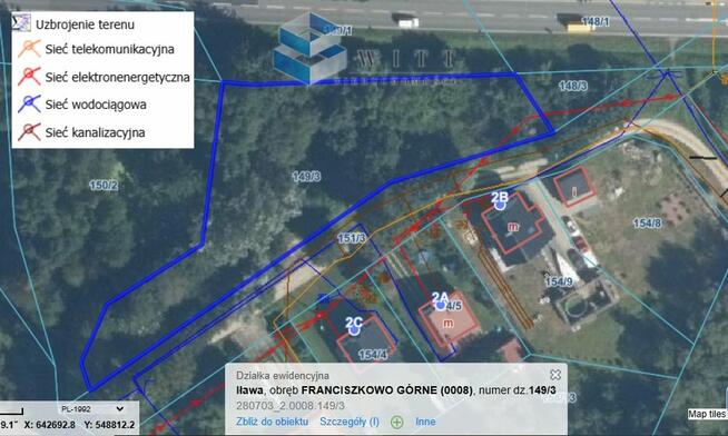 Działka budowlana Franciszkowo gm. Iława