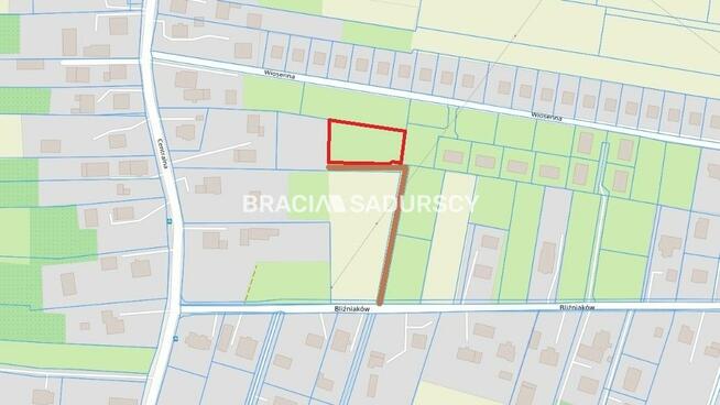 Działka budowlana Wielka Wieś, Bliźniaków