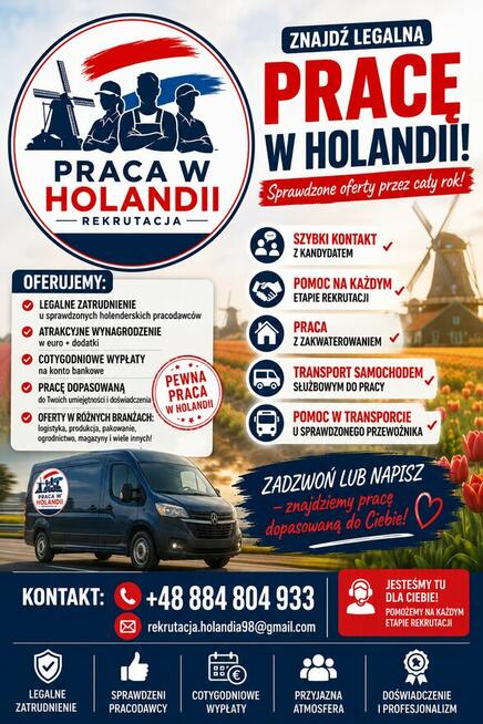 Praca w Holandii aktualne oferty pracy
