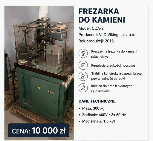 Maszyny jubilerskie do szlifowania kamieni szlachetnych