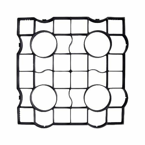 Kratka parkingowa trawnikowa geokrata 50x50x2,5cm czarna wyt