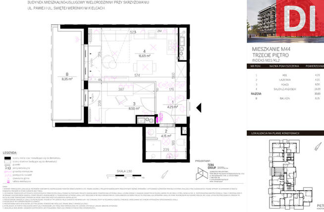 APARTAMENT 2-POKOJOWY 34-m2
