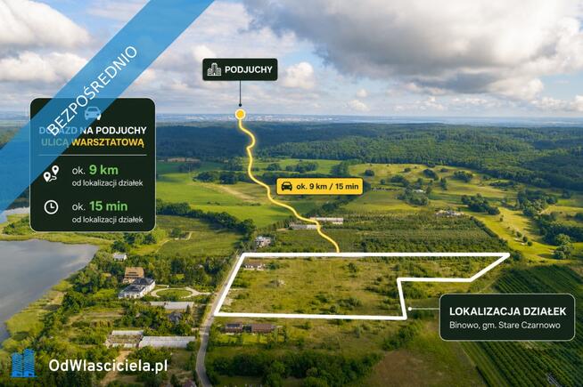 Działka budowlana w Binowie sprawny dojazd do Szczecina.