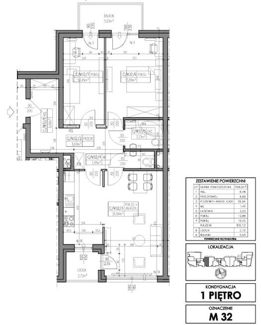 69,12 m2 > NOWY APARTAMENT przy Kieleckim Zalewie
