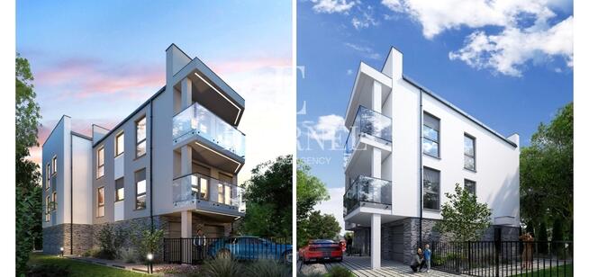 Nowy bliźniak 182,50 m2 z ogródkiem i 2 garażami